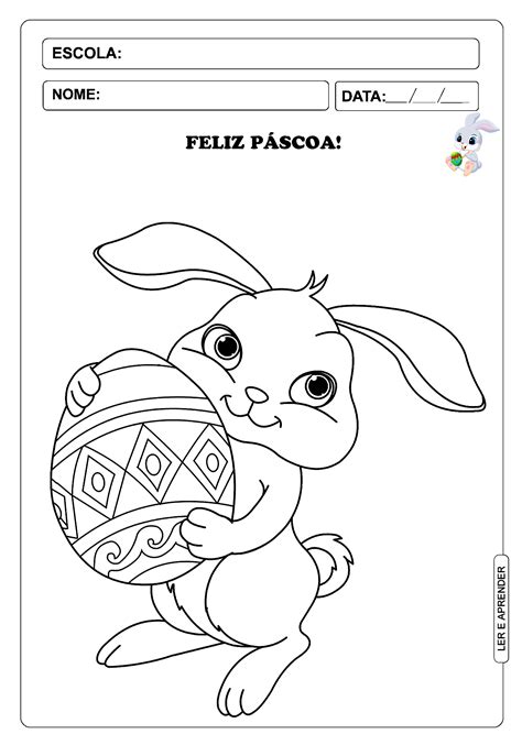 imagens do coelho da páscoa para colorir